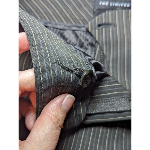 THE LIMITED pinstripe stretch Drew fit bermuda shorts Women's Size Size 6 Busine - Picture 5 of 15